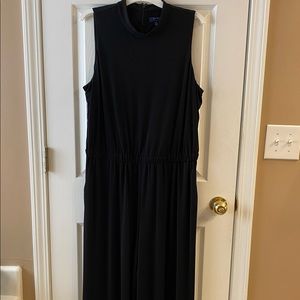 Black sleeveless jumpsuit